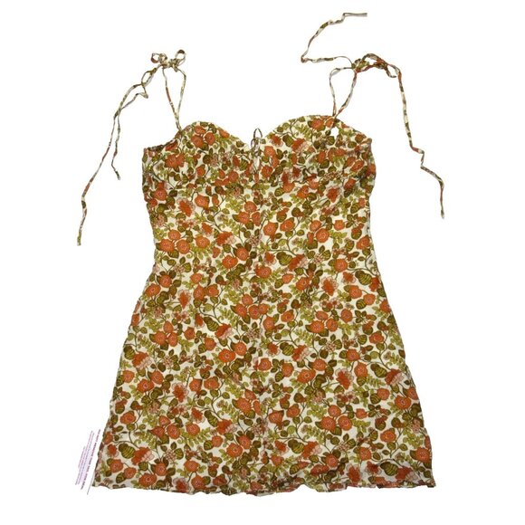 NWT Realisation The Devon in 70s Floral Silk Short Mini Tank Dress M $190 - Picture 7 of 15